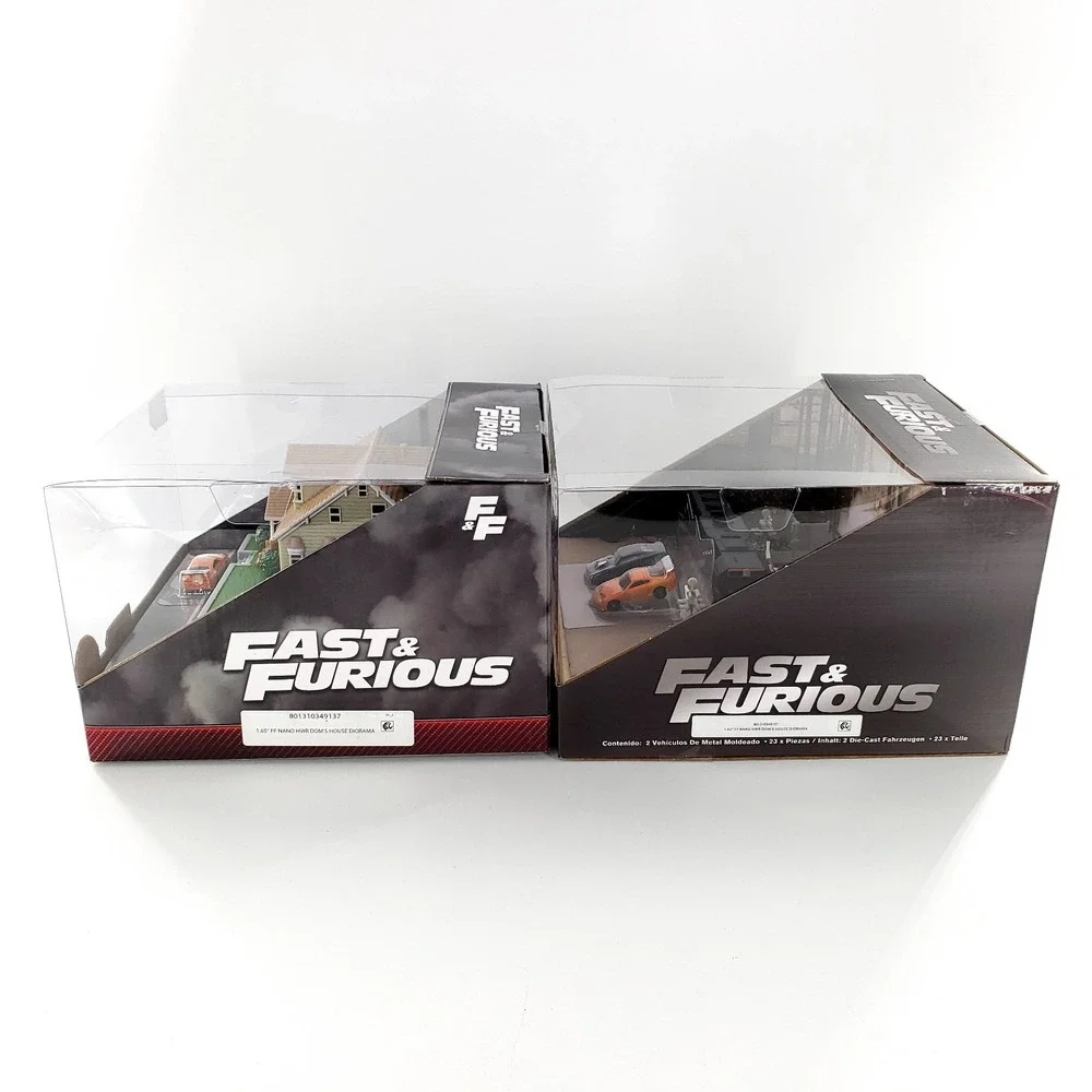 Jada Nano Scene Fast & Furious Lot Of 2 Toretto House & Final Race Diorama New